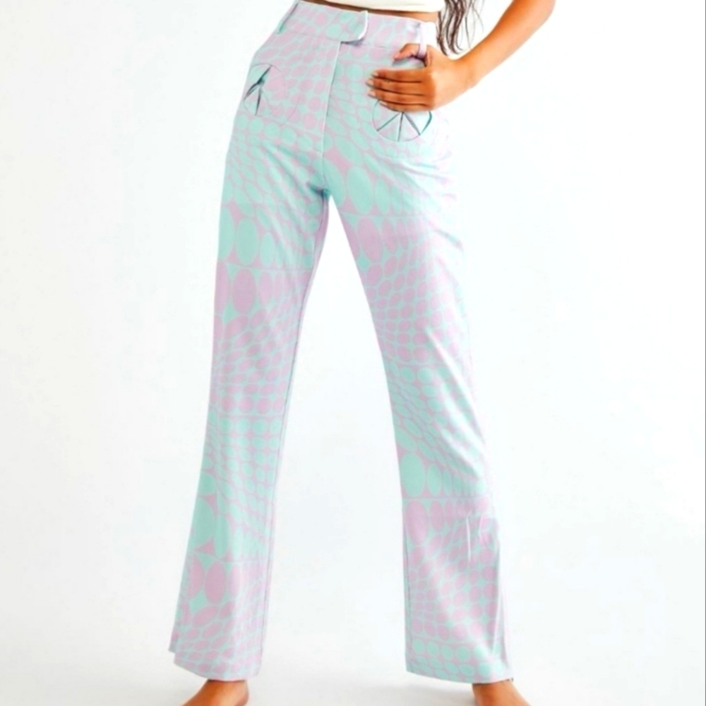 House of Sunny sold out Purple Haze pants NWT size 10